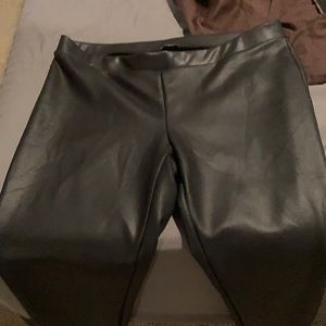Express leather pants
